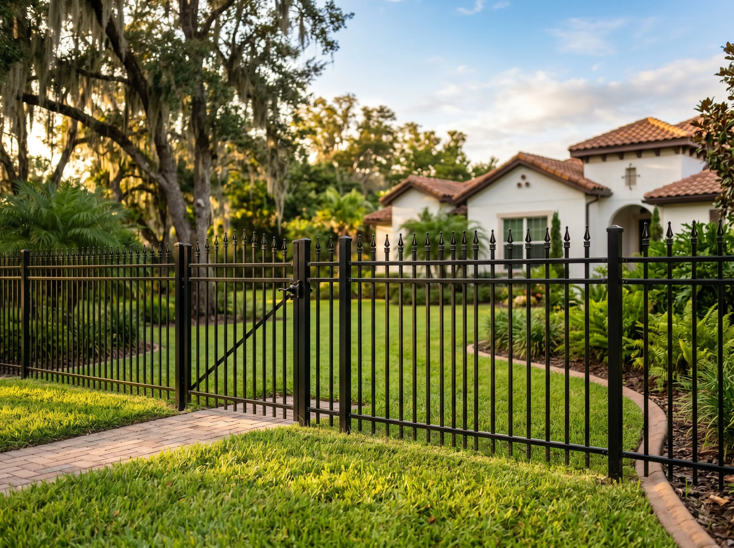 Aluminum fence in Central Florida