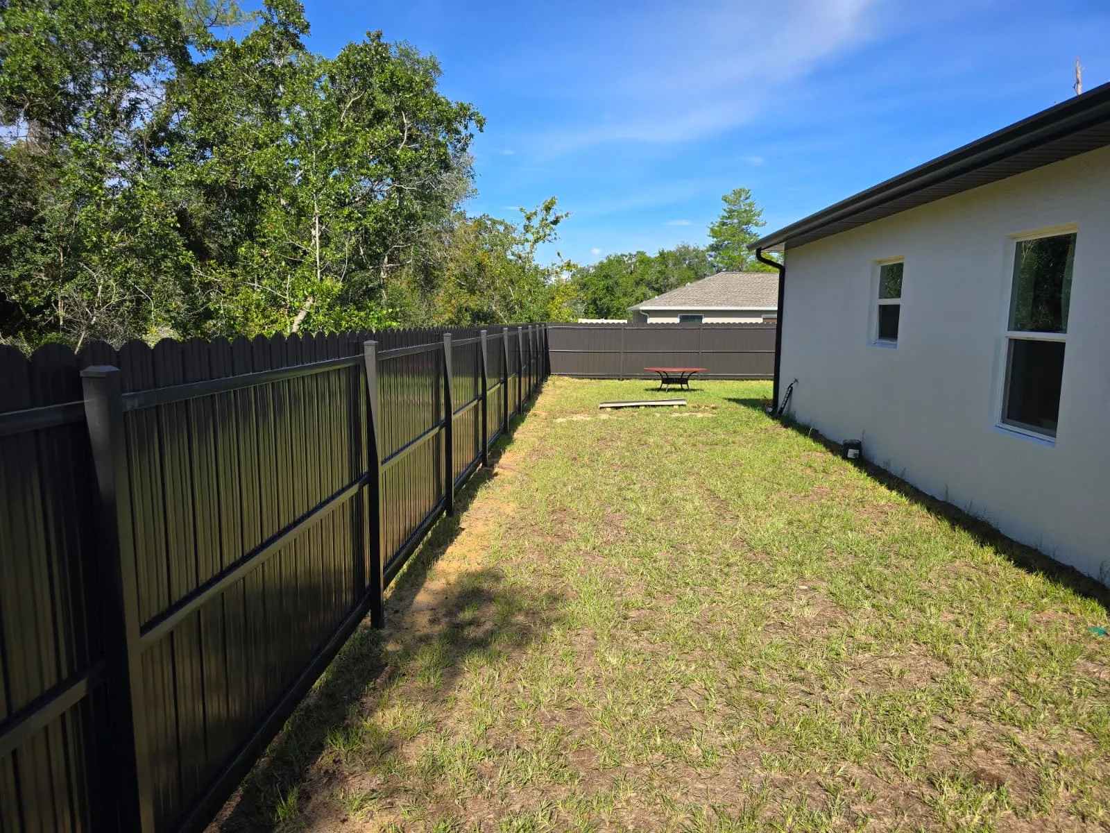 Durafence, black long run by Crystalline Home Improvement in Central Florida
