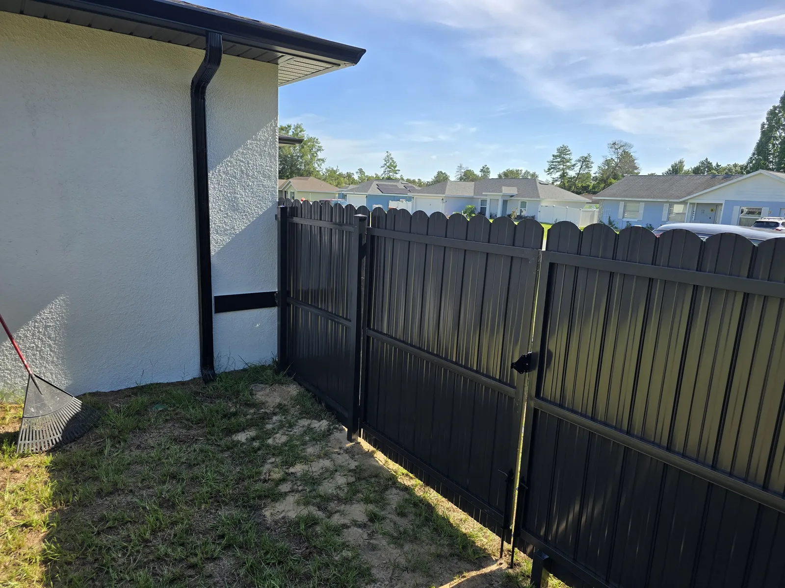 Durafence, black side by Crystalline Home Improvement in Central Florida