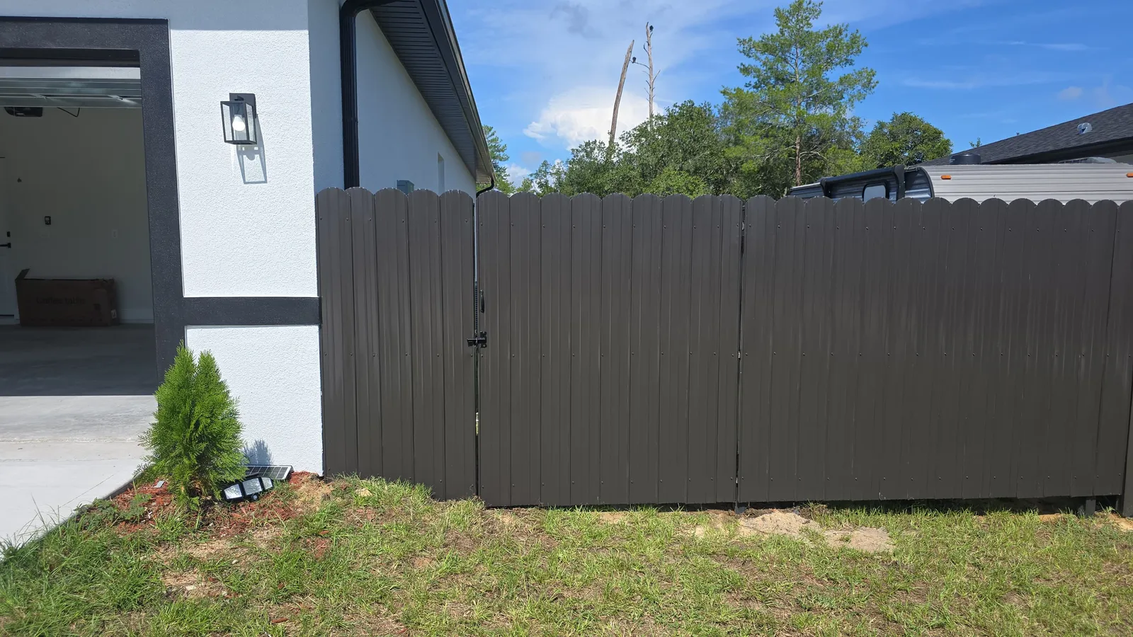 Durafence, bronze gate by Crystalline Home Improvement in Central Florida