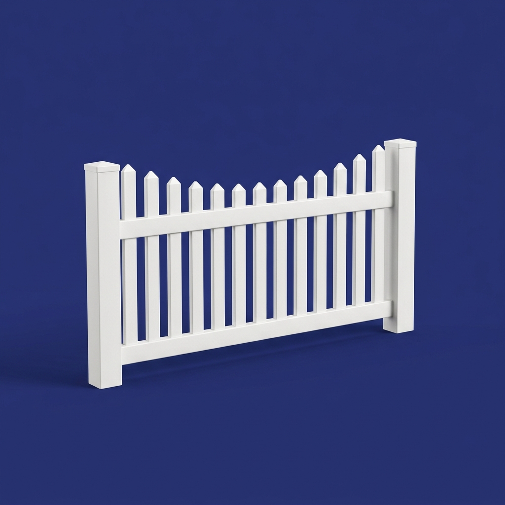 Vinyl picket fence, Central Florida style