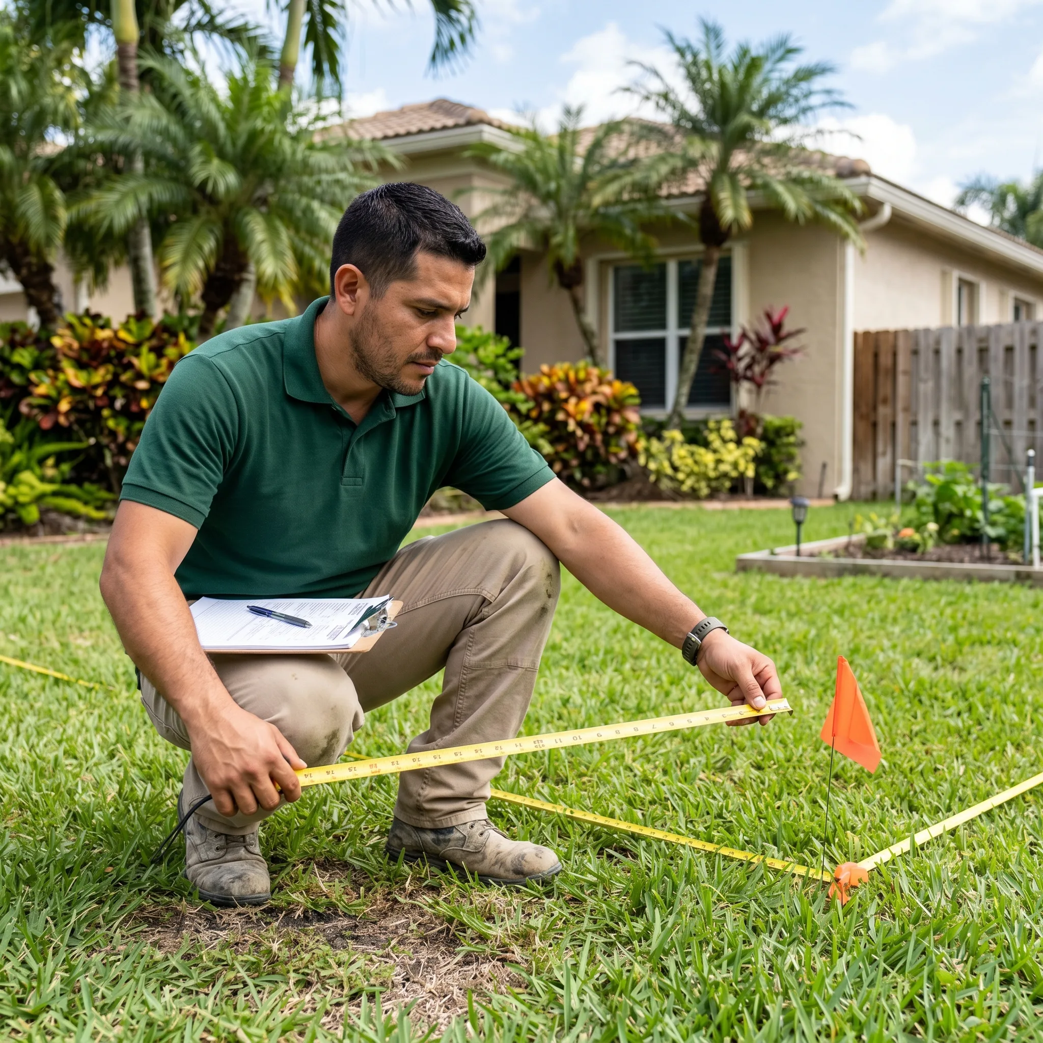 Crystalline estimator measuring a Central Florida backyard